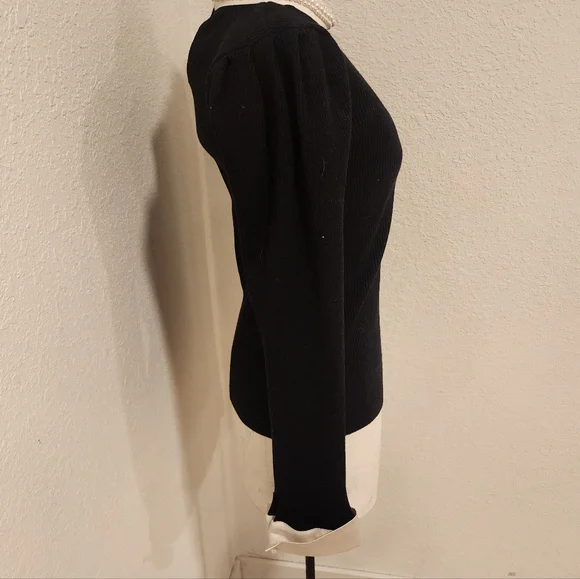 Commense Black and White Long Sleeve Top - Picture 3 of 6